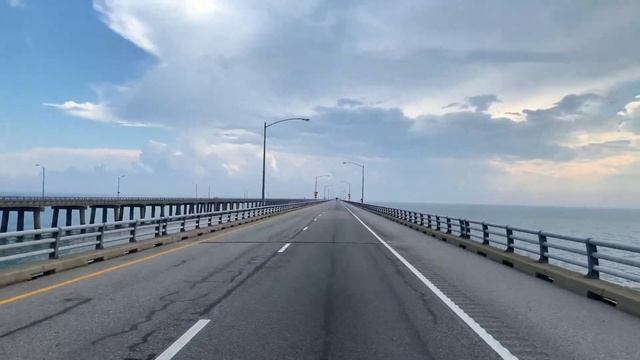 Crossing the Chesapeake Bay Bridge and Tunnels | Virginia, USA смотреть онлайн