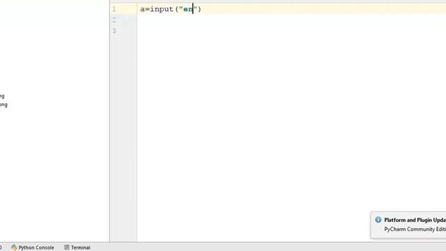 How to take input from user in python??