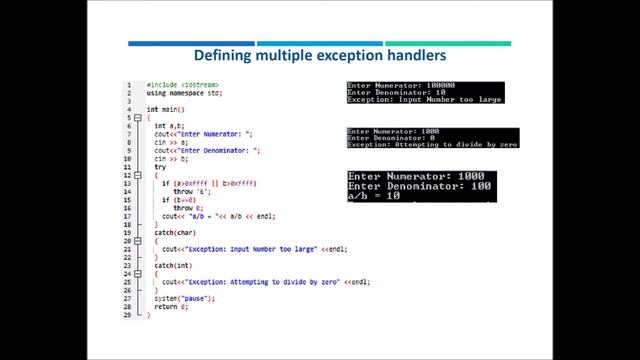 Lecture 27: Catching Multiple Exceptions смотреть онлайн