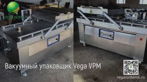 Вакуумный упаковщик Vega VPM для рыбы, мяса, овощей и т.д. тест работы
