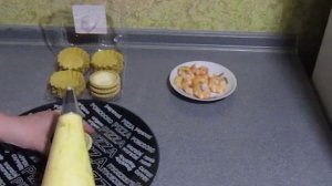 Тарталетки с креветками