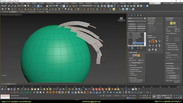 Ornatrix/3ds Max: Аналог кисти Move, как в Zbrush смотреть онлайн