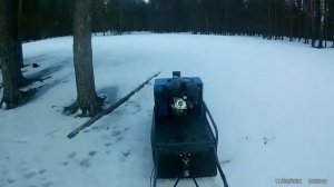 мотобуксировщик полярник . поездка на  рыбалку на озеро