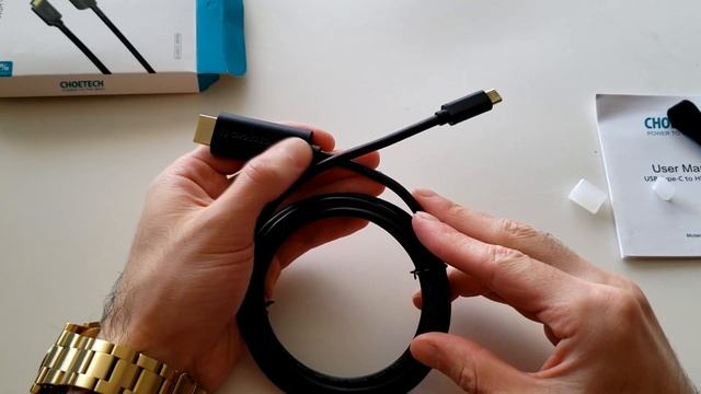 Unboxing Cable USB Tipo C a HDMI Choetech CH0019