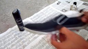 красим-обновляем туфли нубук