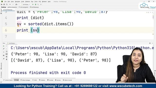 How to Sort a Dictionary by Value - Explained ? | Python Programs Tutorial смотреть онлайн