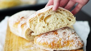 Хлеб БЕЗ ЗАМЕСА! Очень вкусная Чиабатта - супер простой рецепт!