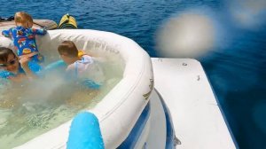 День Рождения Криса! Детский праздник на яхте с горкой