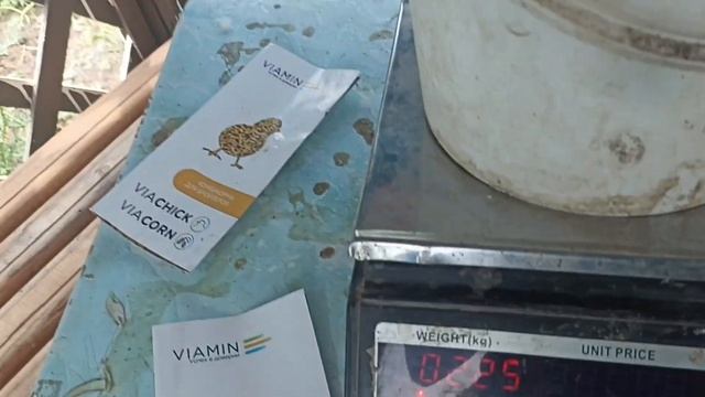 Вес перепелов на комбикорме Viamin.