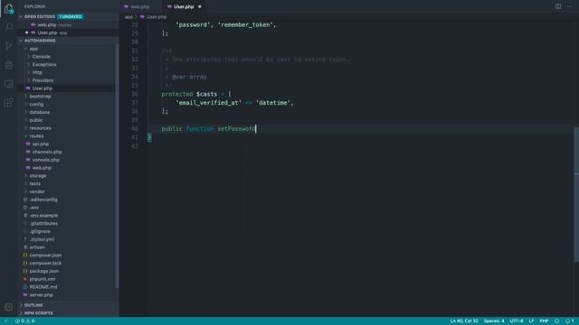 Laravel Automatic Password Hashing смотреть онлайн