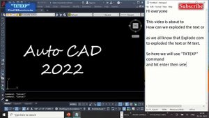 autocad text explode | txtexp command | Cad Shortcuts