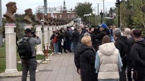 Открытие новых бюстов на аллее олимпийских чемпионов