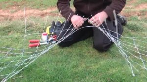 Монтаж сетки с шарнирным соединением