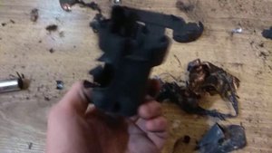 Взорвался китайский аккумулятор!! Прямое включение.