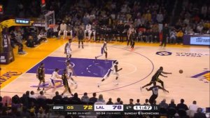 Stephen Curry 27 pts 5 threes 6 asts vs Lakers 22/23 season