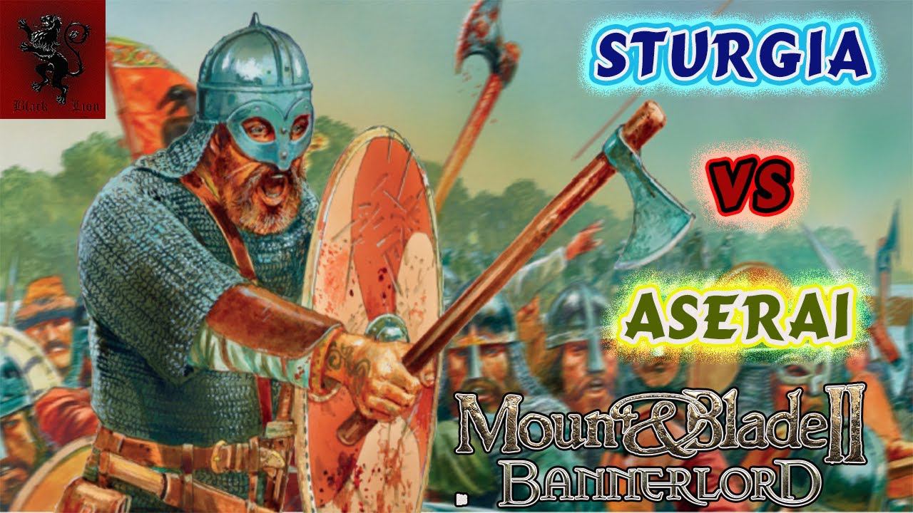 Mount and Blade 2 Bannerlord Sturgia vs Aserai Сaptain mode / Comeback and nordic viking music смотреть онлайн