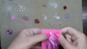 Творческий процесс. Шьем серьги с шибори.