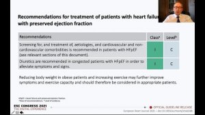 Европейские рекомендации по лечению острой и сердечной недостаточности 2021