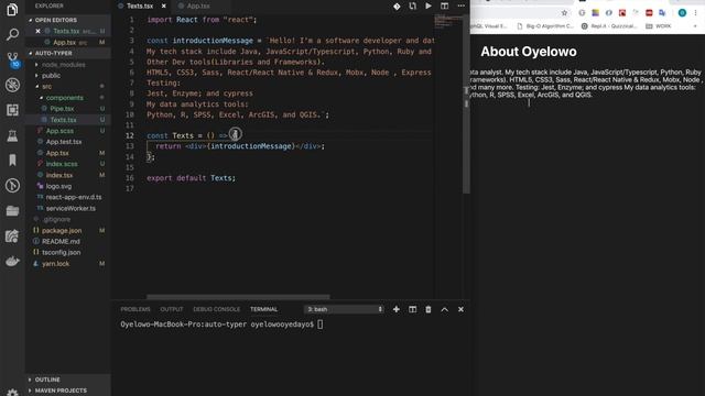 React's hooks: How to create a Keyboard Typing Simulation(AutoTyper) | React | Typescript смотреть онлайн