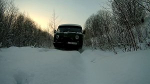Зимой на УАЗ БУХАНКЕ