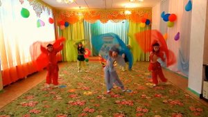 Детский танец с платками "Восточные сказки"