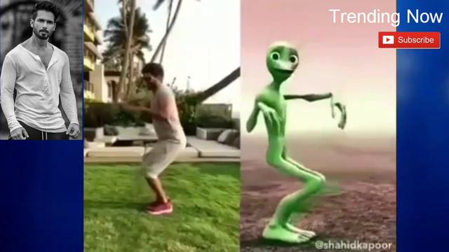 Top 5 Celebrities Alien dance on Dame Tu Casita song | Dame Tu casita Challenge Video смотреть онлайн