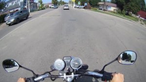 Летняя покатушка по городу на мопеде Racer gs110 (Альфа). 4к 60fps