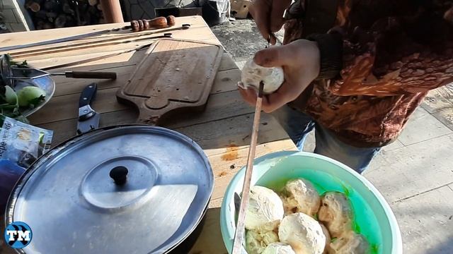 КУРИНАЯ ШАУРМА с ГРИБАМИ на МАНГАЛЕ/ШАУРМА ДОМА смотреть онлайн