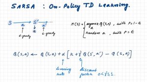 RL 8: Value function approach - Temporal Difference Reinforcement Learning - SARSA Algorithm