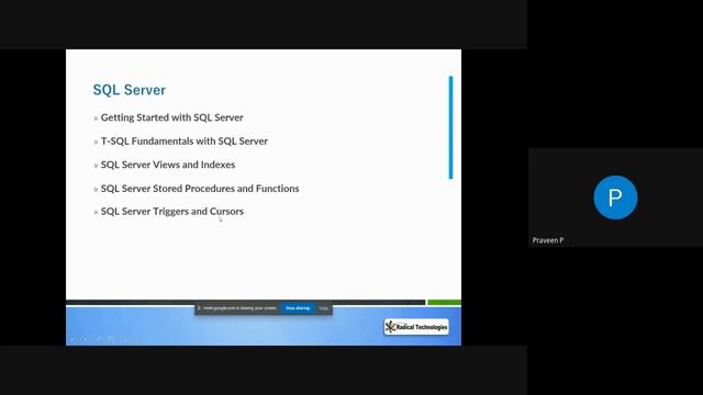 Dot Net Fullstack Training | C# | SQL SERVER | HTML5 | CCS3 | Bootstrap |Demo - Radical Technologie