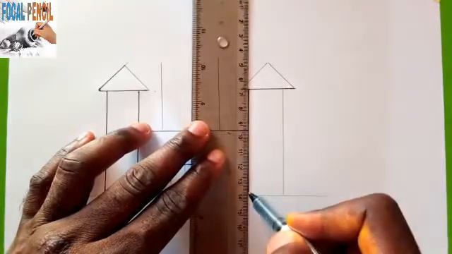 How to draw castle for kids
