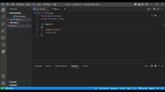 Print Hello on screen || learn programing language смотреть онлайн