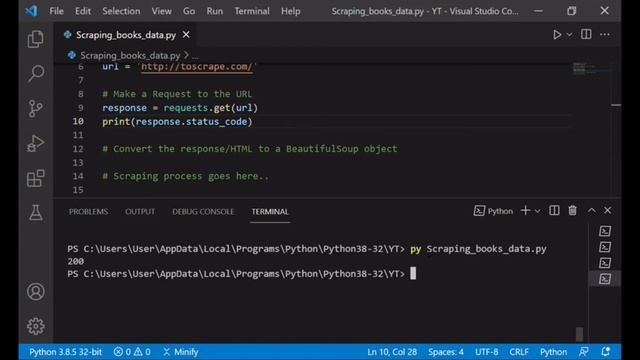 Scrape Data from a Webpage - Beginner #WebScraping #Python #beautifulsoup