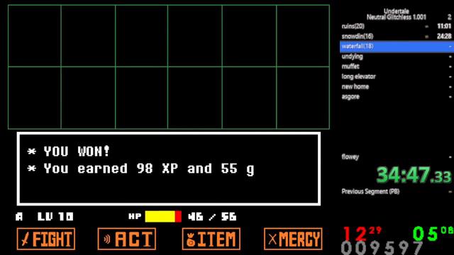 undertale neutral glitchless in 01:09:31 (v1.001) смотреть онлайн