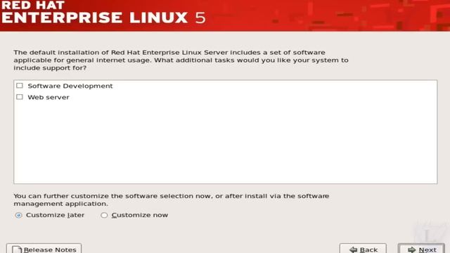 Installation of Linux os "Red Hat Enterprise linux-5" смотреть онлайн