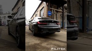 Спортивная выхлопная система на BMW M340i G20 2020 года