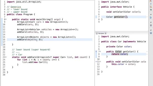 Java Tutorial: Generics with Lower and Upper Bounds смотреть онлайн