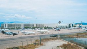 Timelapse of the airport Palma de Mallorca, Spain