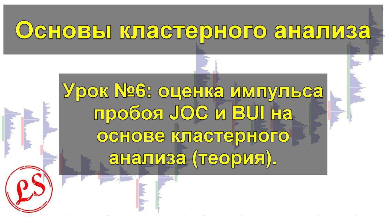 Урок №6_ оценка импульса пробоя JOC и BUI (теория). Кластерный анализ.