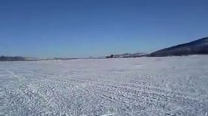 Снегоход BRP Summit 800 на озере Банное