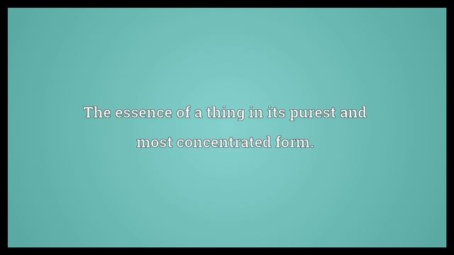 Quintessence Meaning смотреть онлайн