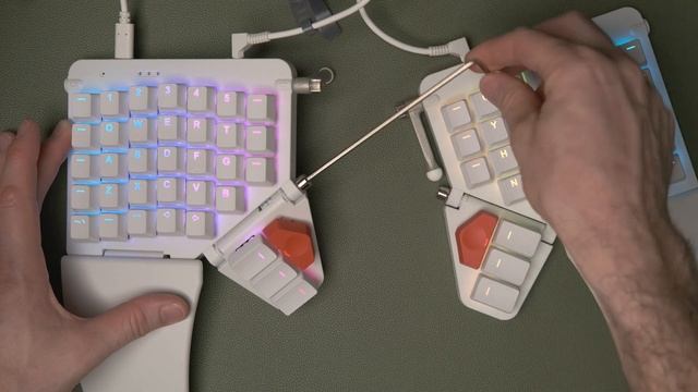 How to set up tilt/tent on ZSA Moonlander split keyboard смотреть онлайн