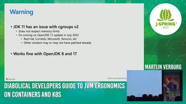 J-Spring 2022: Martijn Verburg - Diabolical Developers Guide to JVM Ergonomics on Containers and K8