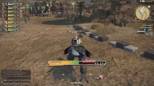 Ffxiv super sprint Chocobo racing