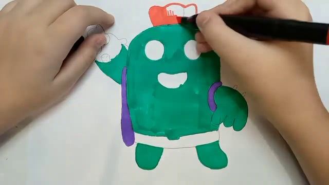 Как нарисовать Спайка из бравл старс смотреть онлайн