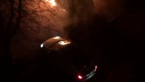 Горят машины