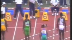 Carl  Lewis 100m Semi Finals  of  the  World  Championship  in  Tokyo  91.