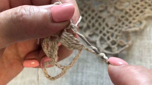 Скатерть крючком/квадратный мотив