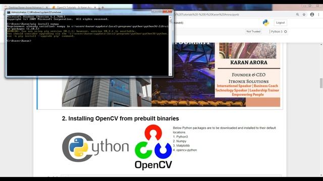 Python OpenCV Installation Windows - How to Install OpenCV for Python on Windows