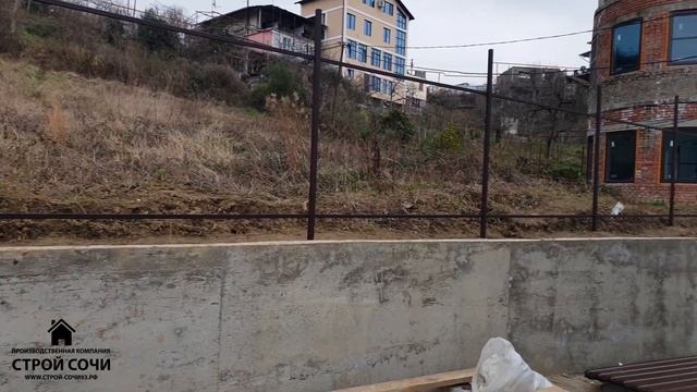 Забор из профнастила в рамке. опорная стена. дренаж. смотреть онлайн